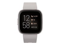 Fitbit Versa 2 - dimma grå - smart klocka med band - sten FB507GYSR