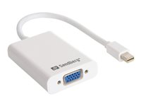 Sandberg Adapter MiniDP>VGA+Audio - videokonverterare 509-05