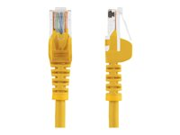 StarTech.com Cat5e patchkabel med hakfria RJ45-kontakter – 3 m, gul - patch-kabel - 3 m - gul 45PAT3MYL