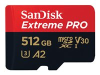 SanDisk Extreme Pro - flash-minneskort - 512 GB - mikroSDXC UHS-I SDSQXCZ-512G-GN6MA