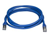 StarTech.com Cat6a Ethernet-kabel - skärmad (STP) - 2 m, blå - patch-kabel - 2 m - blå 6ASPAT2MBL