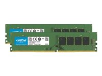 Crucial - DDR4 - sats - 8 GB: 2 x 4 GB - DIMM 288-pin - 2666 MHz / PC4-21300 - ej buffrad CT2K4G4DFS8266