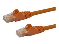 StarTech.com 7m CAT6 Ethernet Cable, 10 Gigabit Snagless RJ45 650MHz 100W PoE Patch Cord, CAT 6 10GbE UTP Network Cable w/Strain Relief, Orange, Fluke Tested/Wiring is UL Certified/TIA - Category 6 - 24AWG (N6PATC7MOR) - patch-kabel - 7 m - orange N6PATC7MOR