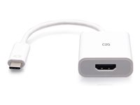 C2G USB-C to HDMI Audio/Video Adapter Converter - 4K 60Hz - White - videokort C2G26936