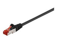 MicroConnect nätverkskabel - 25 m - svart STP625S