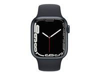 Apple Watch Series 7 (GPS) - midnattsaluminium - smart klocka med sportband - midnatt - 32 GB MKMX3B/A