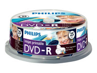 Philips DM4I6B25F - DVD-R x 25 - 4.7 GB - lagringsmedier DM4I6B25F/00