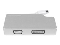 StarTech.com Aluminum Travel A/V Adapter: 3-in-1 Mini DisplayPort to VGA, DVI or HDMI - mDP Adapter - 4K (MDPVGDVHD4K) - videokonverterare MDPVGDVHD4K