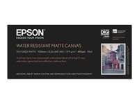 Epson Water Resistant Matte Canvas - kanvaspapper - matt - 1 rulle (rullar) - Roll (152.4 cm x 12.2 m) - 375 g/m² C13S045064