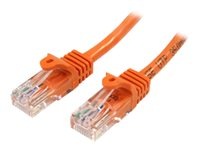 StarTech.com Cat5e patchkabel med hakfria RJ45-kontakter – 2 m, orange - patch-kabel - 2 m - orange 45PAT2MOR