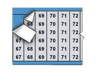 Brady Consecutive Numbers Wire Marker Card 67-99 - lednings/kabelmärkare (förtryckt) AF-67-99-PK