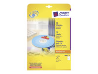 Avery CD/DVD Labels - CD/DVD-etiketter - 50 etikett (er) - 117 mm rund L6043-25