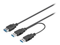 MicroConnect - USB-förlängningskabel - 30 cm USB3.0AAA