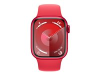 Apple Watch Series 9 (GPS) (PRODUCT) RED - röd aluminium - smart klocka med sportband - röd - 64 GB MRXG3QF/A