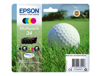 Epson 34 - 4-pack - svart, gul, cyan, magenta - original - bläckpatron C13T34664010