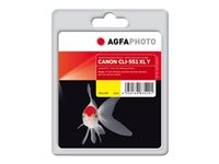 AgfaPhoto - gul - kompatibel - återanvänd - bläckpatron (alternativ för: Canon 6446B001, Canon CLI-551Y XL) APCCLI551XLY