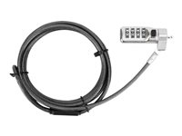 Targus Defcon Compact Combo Cable Lock - lås för säkerhetskabel ASP71GL