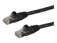 StarTech.com 10m CAT6 Ethernet Cable, 10 Gigabit Snagless RJ45 650MHz 100W PoE Patch Cord, CAT 6 10GbE UTP Network Cable w/Strain Relief, Black, Fluke Tested/Wiring is UL Certified/TIA - Category 6 - 24AWG (N6PATC10MBK) - patch-kabel - 10 m - svart N6PATC10MBK
