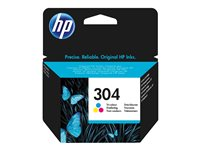 HP 304 - färg (cyan, magenta, gul) - original - bläckpatron N9K05AE#ABE