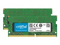 Crucial - DDR4 - sats - 32 GB: 2 x 16 GB - SO DIMM 260-pin - 2400 MHz / PC4-19200 - ej buffrad CT2K16G4SFD824A
