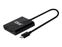Club 3D SenseVision MST Hub USB Type C to DisplayPort 1.2 Dual Monitor - extern videoadapter CSV-1545