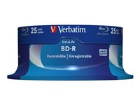 Verbatim DataLife - BD-R x 25 - 25 GB - lagringsmedier 43837