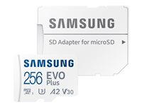 Samsung EVO Plus MB-MC256KA - flash-minneskort - 256 GB - mikroSDXC UHS-I MB-MC256KA/EU