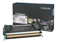 Lexmark - Lång livslängd - svart - original - tonerkassett - LCCP C736H2KG