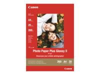 Canon Photo Paper Plus Glossy II PP-201 - fotopapper - blank - 20 ark - A3 Plus 2311B021