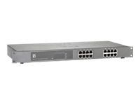 LevelOne GEP-1622 - switch - 16 portar - ohanterad - rackmonterbar GEP-1622