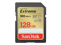 SanDisk Extreme PLUS - flash-minneskort - 128 GB - SDXC UHS-I SDSDXWA-128G-GNCIN