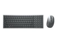 Dell Multi-Device KM7120W - sats med tangentbord och mus - QWERTY - hela norden - Titan gray Inmatningsenhet 580-AIWK