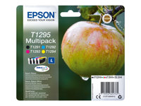 Epson T1295 Multipack - 4-pack - L-storlek - svart, gul, cyan, magenta - original - bläckpatron C13T12954012