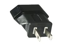 MicroConnect - adapter för effektkontakt - NEMA 1-15P till Eurokontakt PEAUSEUF