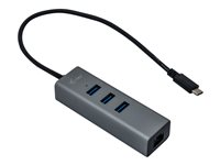i-Tec USB-C Metal 3-Port - hubb - 3 portar C31METALG3HUB