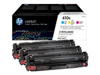 HP 410X - 3-pack - Lång livslängd - gul, cyan, magenta - original - LaserJet - tonerkassett (CF252XM) CF252XM