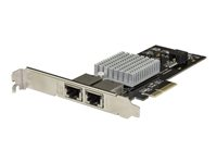 StarTech.com PCIe 10GBase-T / NBASE-T Ethernet nätverkskort med 2 portar - med Intel X550-chip - nätverksadapter - PCIe 3.0 x4 - 10Gb Ethernet x 2 ST10GPEXNDPI