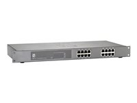 LevelOne GEP-1621W120 - switch - 16 portar - rackmonterbar GEP-1621W120