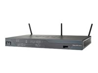 Cisco 887VA with ADSL2 WAN, 4 FXS, 2BRI, 1ISDN, 2.4GHz - trådlös router - ISDN/DSL - Wi-Fi - skrivbordsmodell C887VA-V-W-E-K9