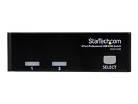 StarTech.com 2 Port Professional USB KVM Switch Kit with Cables - omkopplare för tangentbord/video/mus - 2 portar SV231USBGB