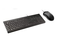 Kensington KM100 EQ - sats med tangentbord och mus - AZERTY - fransk Inmatningsenhet K75452FR