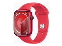 Apple Watch Series 9 (GPS) (PRODUCT) RED - röd aluminium - smart klocka med sportband - röd - 64 GB MRXJ3DH/A