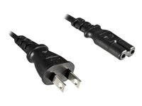 MicroConnect - strömkabel - Typ A till IEC 60320 C7 - 1.8 m PE030718JAPAN