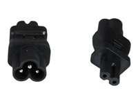 MicroConnect - adapter för effektkontakt - IEC 60320 C7 till IEC 60320 C6 PE76EUAD