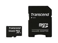 Transcend Premium - flash-minneskort - 64 GB - mikroSDXC UHS-I TS64GUSDXC10