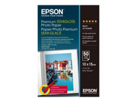 Epson Premium Semigloss Photo Paper - fotopapper - halvblank - 50 ark - 100 x 150 mm - 251 g/m² C13S041765