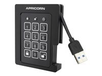 Apricorn Aegis Padlock SSD - SSD - 4 TB - USB 3.2 Gen 1 - TAA-kompatibel ASSD-3PL256-4TBF