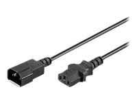 MicroConnect - förlängningskabel för ström - power IEC 60320 C13 till IEC 60320 C14 - 5 m PE040650