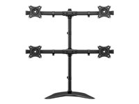 Multibrackets M Deskstand Basic Quad monteringssats - för 4 LCD-bildskärmar - svart 7350073733347