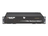 Black Box Rackmount Fiber Cabinet - hylla för rack - 2U - 19"/23" JPM418A-R5